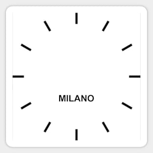 MILANO Time Zone Wall clock Sticker